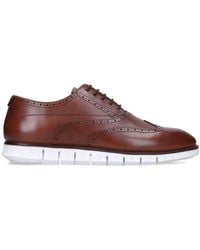 KG by Kurt Geiger Tan Leather Derby Formal Shoes - Brown