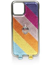 Kurt Geiger Rainbow Phone Case With Chain - Multicolour