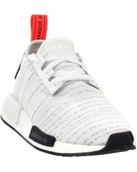 adidas Originals Leather Nmd R2 Junior in Black for Men Lyst adidas Originals Leather Nmd R2 Junior in Black for Men Lyst