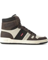 levi's black high top shoes