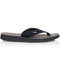 black nike flip flops womens