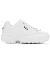 fila disruptor orange white
