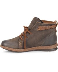 born temple distressed suede booties