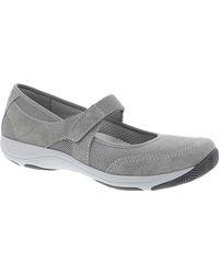 Dansko Suede Hennie Casual Mary Jane Shoes in Grey Suede (Gray) - Lyst