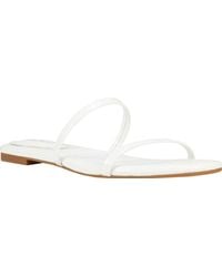 nine west em down leather slide sandal