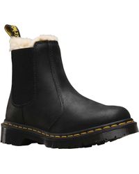 Dr. Martens Leonore Sherpa Chelsea Boots in Butterscotch (Brown) - Lyst