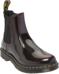 dr martens 2976 alyson black leather snowgrip flat chelsea boots