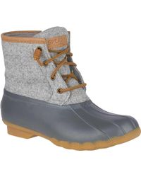 sperry women's saltwater quilted lux rain boot