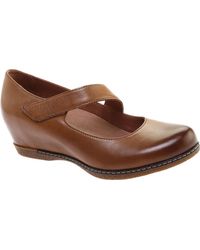Dansko Leather Beatrice Mary Jane in Red - Lyst
