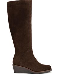 Aerosoles wedge boots suede Clearance