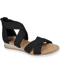 skechers women's kiss secret wedge pump