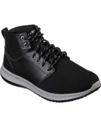 skechers black high tops