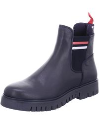 tommy hilfiger metallic cleated chelsea boot