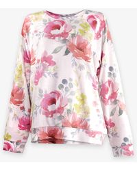 PJ Salvage Womens Loungewear Happy Blooms Long Sleeve Top
