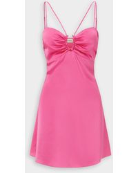 Nicholas Margot Mini Dress In Paris Pink