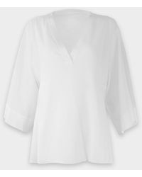 vince double v neck popover