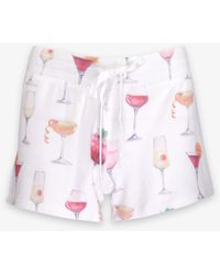 Pj Salvage Sunset Spritzers Pajama Short In Ivory - White