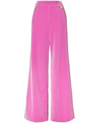 Temperley London Clove Velvet Waisted Pants - Pink