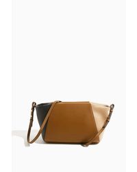 Ulla Johnson Imogen Soft Large Clutch In Tapenade Patchwork - Brown