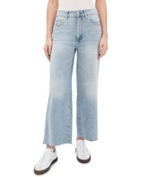 DL1961 - Hepburn Wide Leg High Rise Ankle Jeans - Lyst