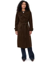 Bailey Rose - Faux Suede Trench - Lyst