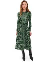 Sea - Claude Long Sleeve Midi Dress - Lyst