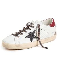 Golden Goose - Super Star Nappa Upper Heel And Toe Suede Spur Sneakers - Lyst