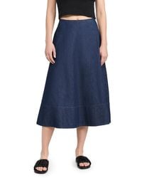 Tibi - Summer Denim Circle Skirt - Lyst