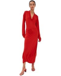 Lemaire - V Neck Dress - Lyst