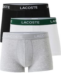 Lacoste - Cotton Stretch Jersey Trunks 3 Pack - Lyst