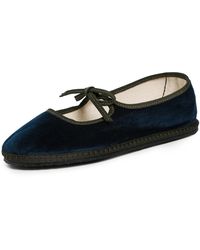 Vibi Venezia - Brigitte Velvet Mary Jane Flats - Lyst
