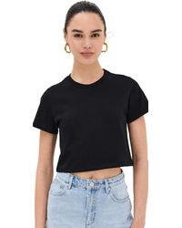 Reformation - Reforation Cropped Caic Crew Tee Back - Lyst
