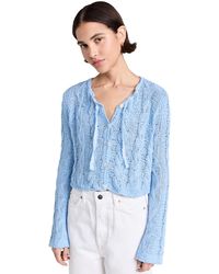 Free People - Free Peope Robyn Cardi Bue Be - Lyst