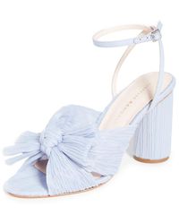 Loeffler Randall - Camellia Pleated Bow Heel With Ankle Strap 8 - Lyst