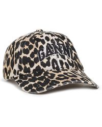 Ganni - Washed Cotton Canvas Cap - Lyst