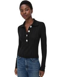 Madewell - Ribbed Polo Sweater - Lyst