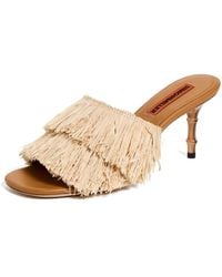 Simon Miller - Fringe Playa Bamboo Heels - Lyst