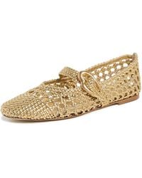 Larroude - Verona Macrame Ballet Flats - Lyst