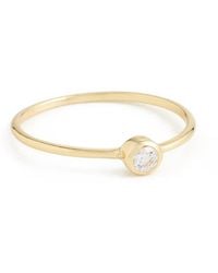 Shashi - Solitaire Bezel Ring - Lyst