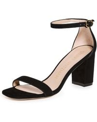 Stuart Weitzman - 75Mm Nudist Curve Block Sandals - Lyst
