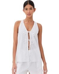Le Bos - Minnie Tie Front Top - Lyst