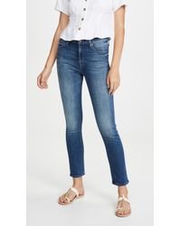 Mother The Mid Rise Dazzler Ankle Jeans - Blue