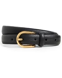 Anderson's - Skinny Soft Grained Leather Belt - Lyst