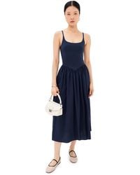 Le Bos - Alix Mixed Fabric Tank Dress - Lyst