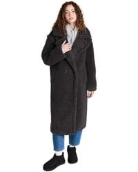 UGG - Gertrude Long Teddy Coat - Lyst