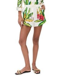 FARM Rio - Summer Foliage Mini Shorts - Lyst