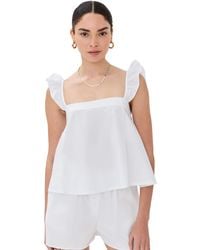 Le Bos - Claire Ruffle Strap Top - Lyst