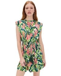 FARM Rio - T-Shirt Jersey Mini Dress - Lyst