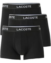 Lacoste - Cotton Stretch Jersey Trunks 3 Pack - Lyst