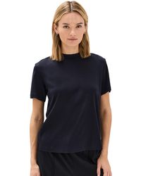 Vince - Short Sleeve Mock Neck Tee - Lyst